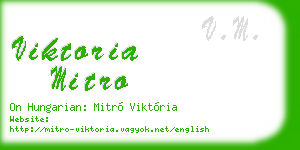 viktoria mitro business card